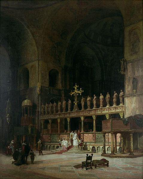 David Dalhoff Neal INTERIOR OF ST.MARKS,VENICE